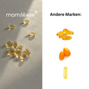 mombloom Omega-3 Kapseln im Apothekerglas