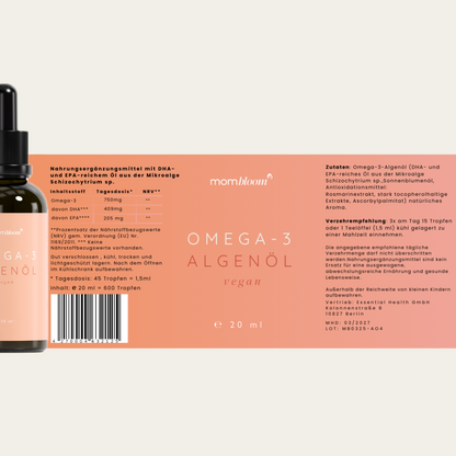 mombloom Omega-3 Algenöl