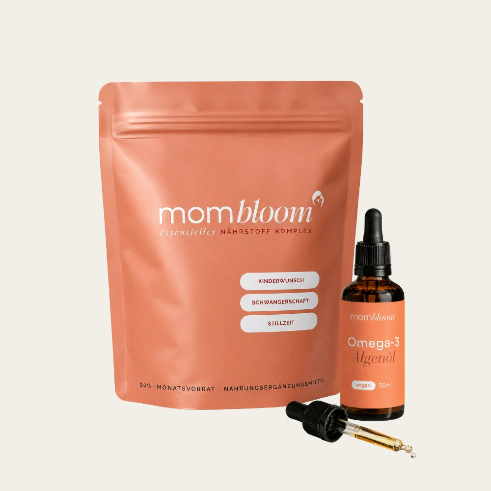 mombloom Daily Basis Duo  - Essentials + Omega Drops (vegan)
