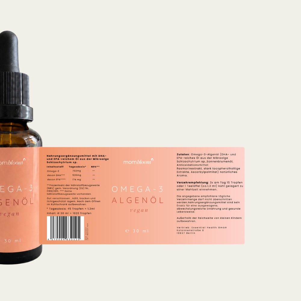 mombloom Omega-3 Algenöl